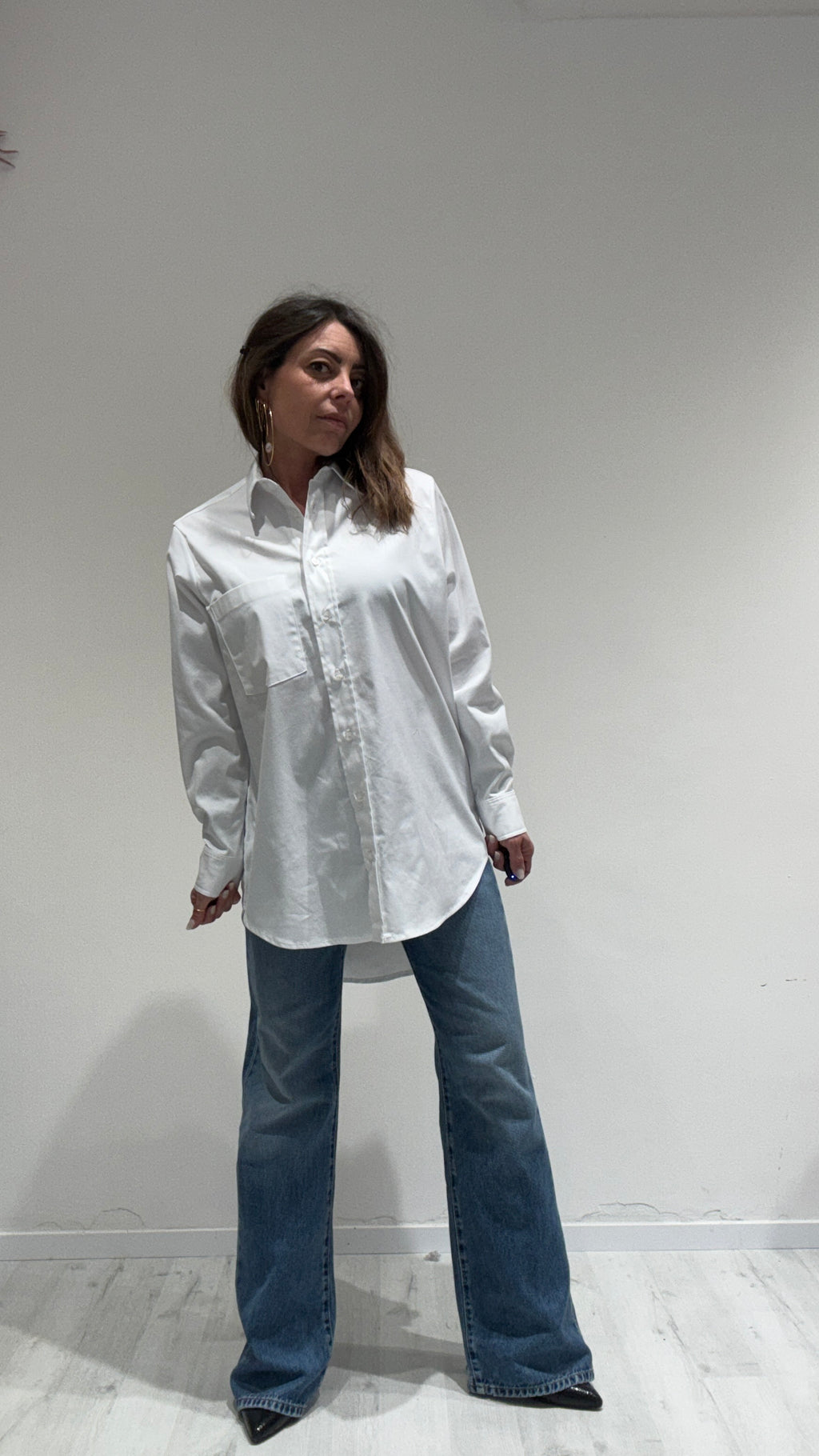 CAMICIA OVER WHITE SAND
