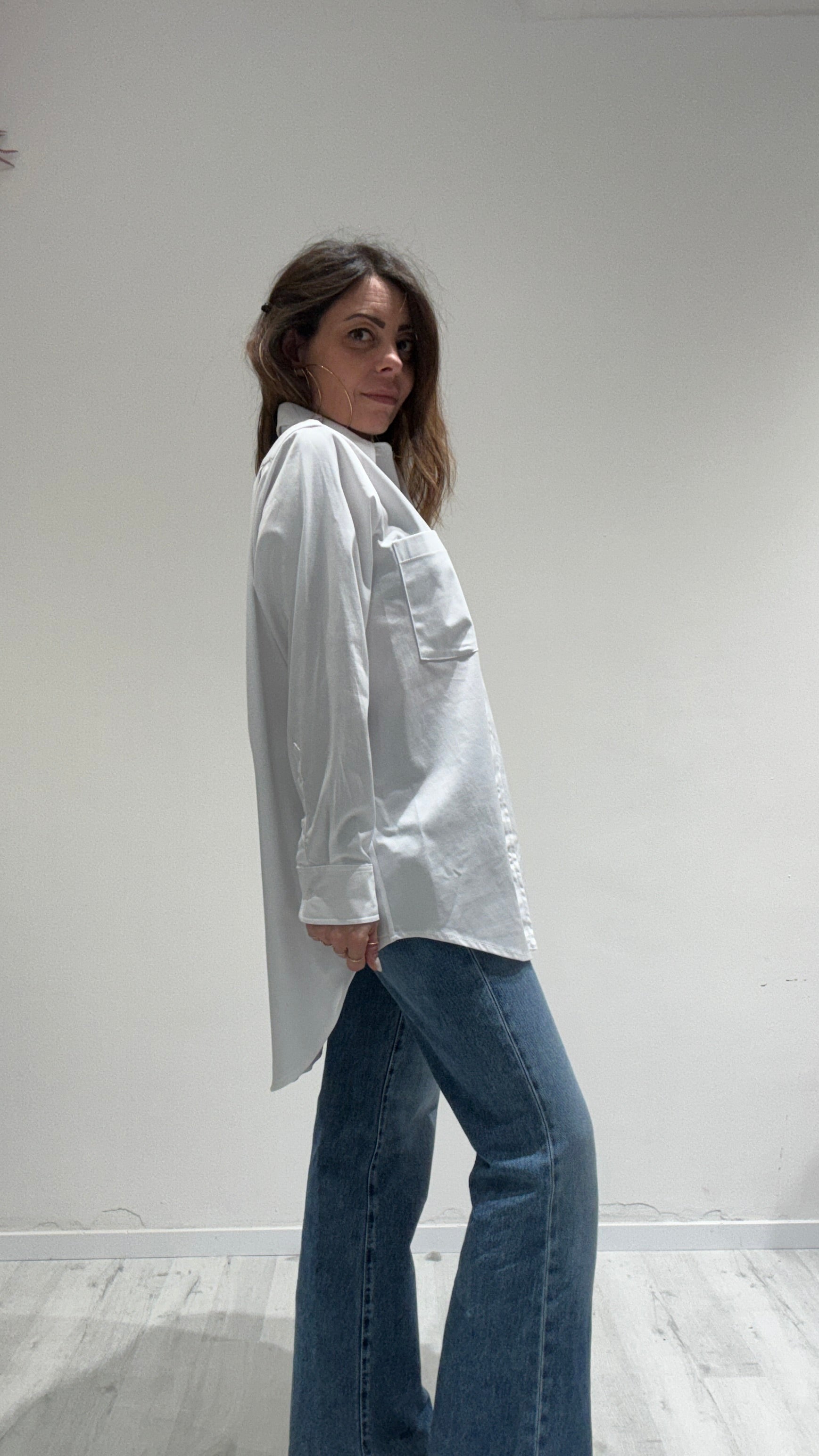 CAMICIA OVER WHITE SAND