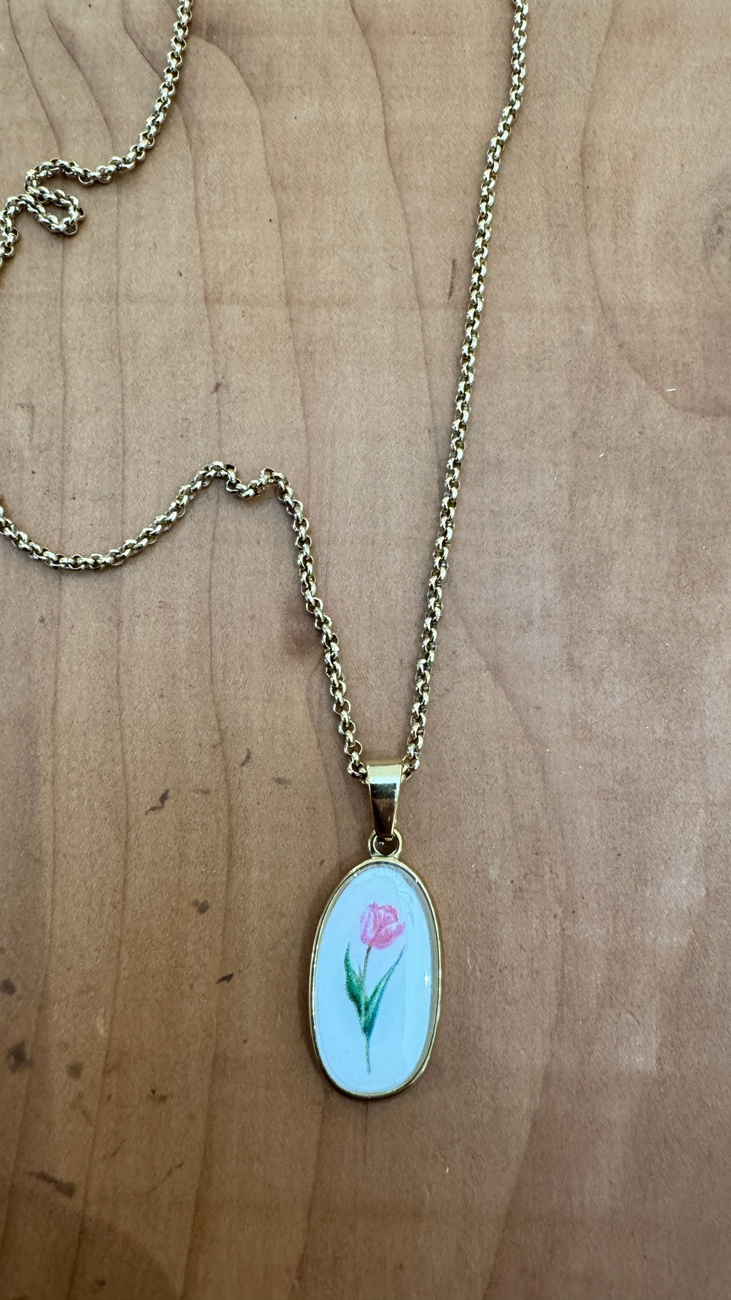 collana TULIPANO ROSA