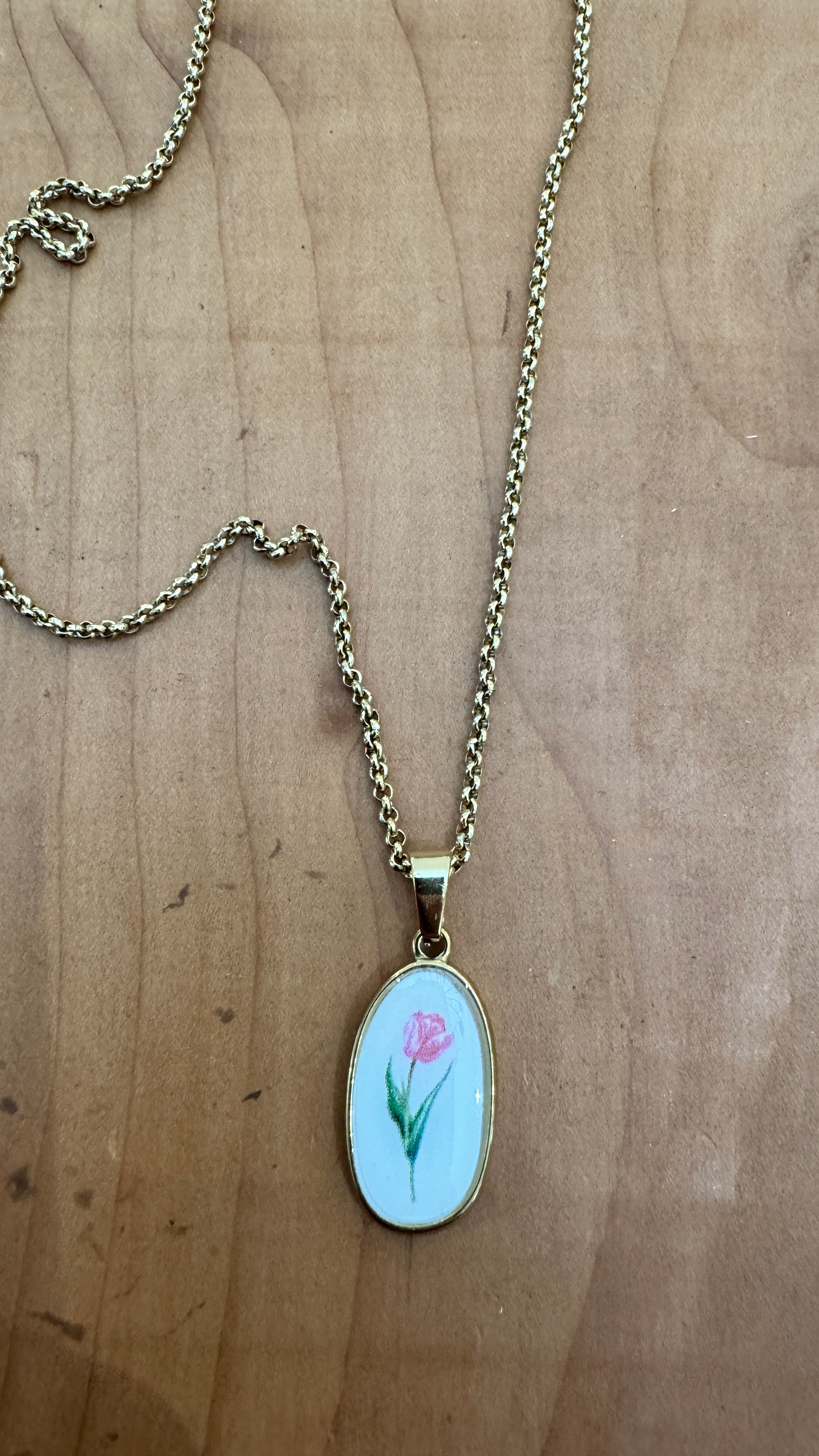 collana TULIPANO ROSA