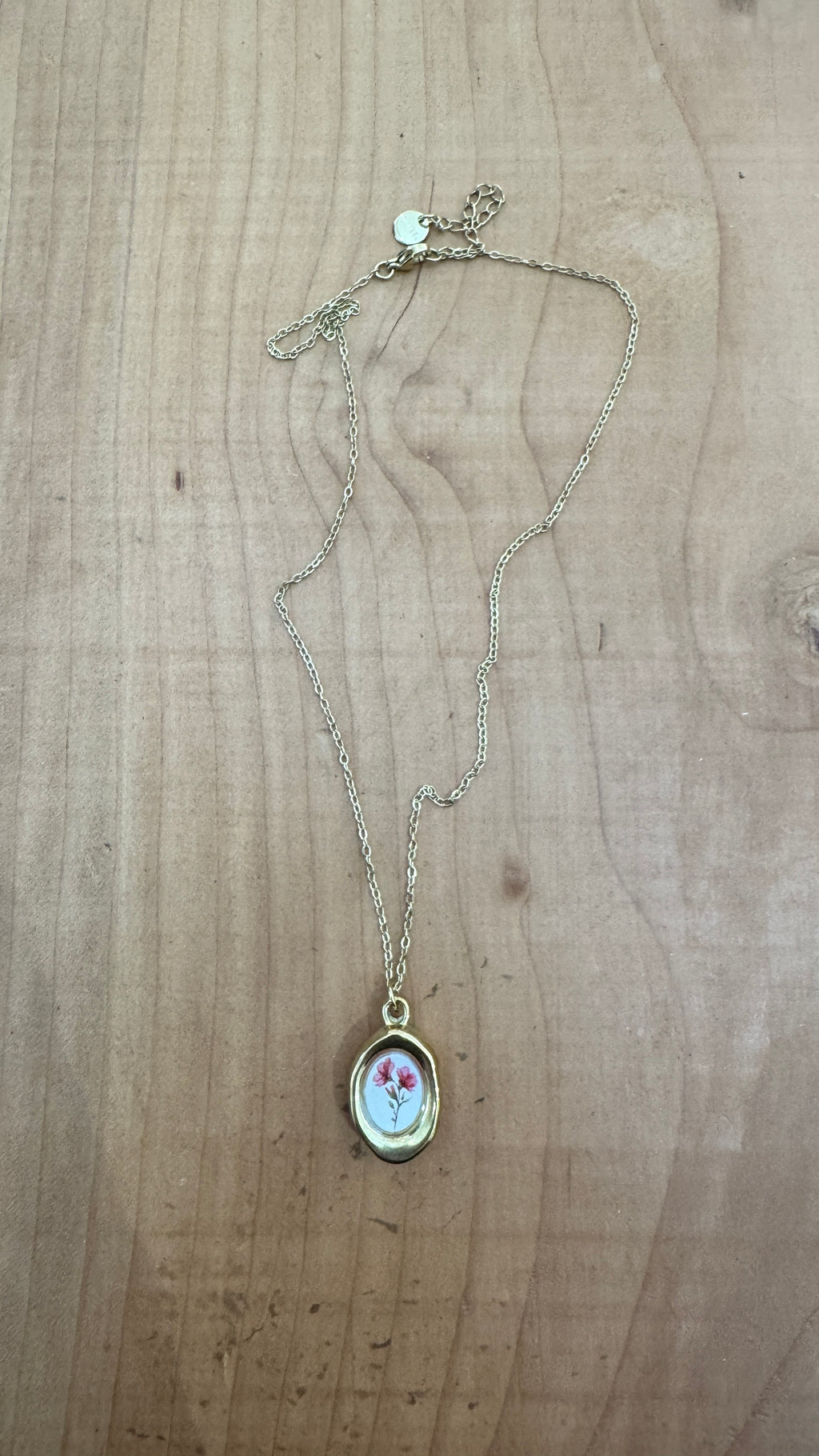 COLLANA CON FIORI ROSA