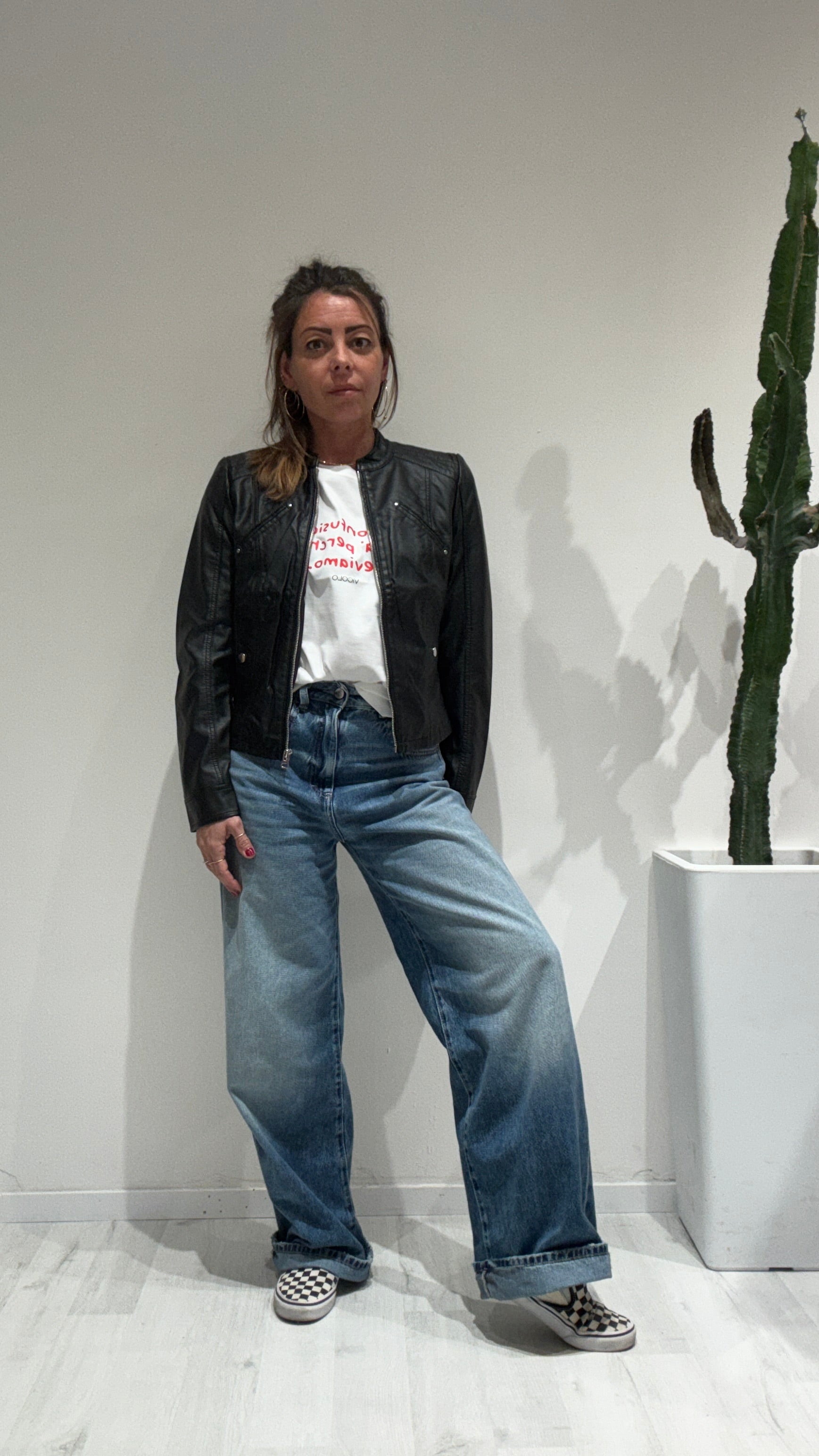 BIKER ECOPELLE VERO MODA