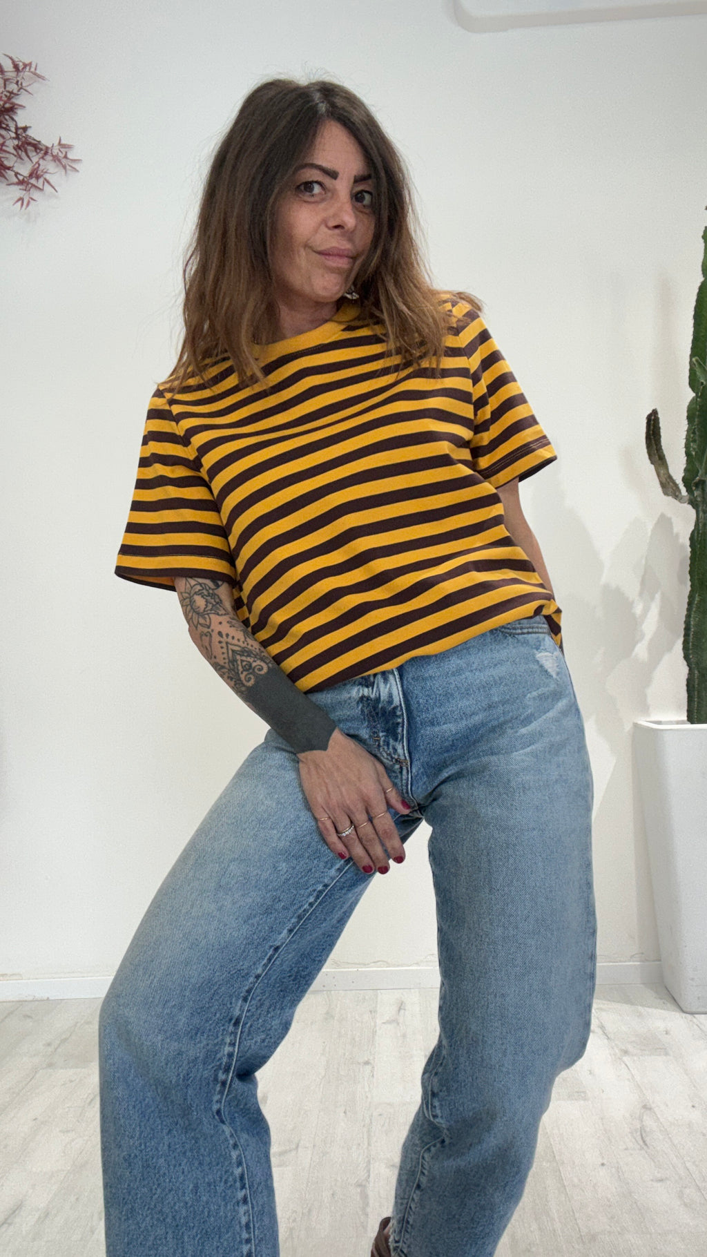 T-SHIRT RIGHE LUMINA