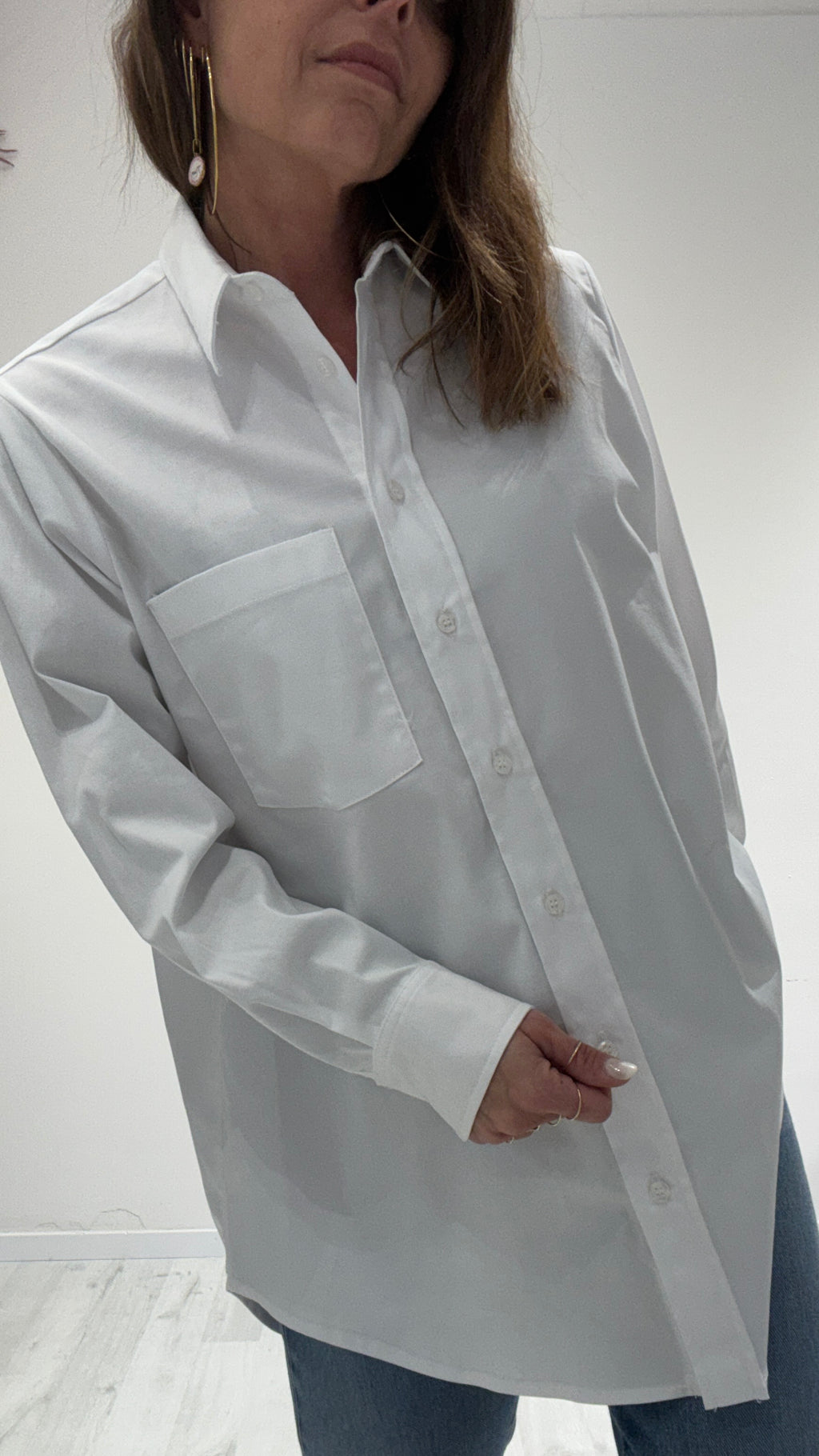 CAMICIA OVER WHITE SAND