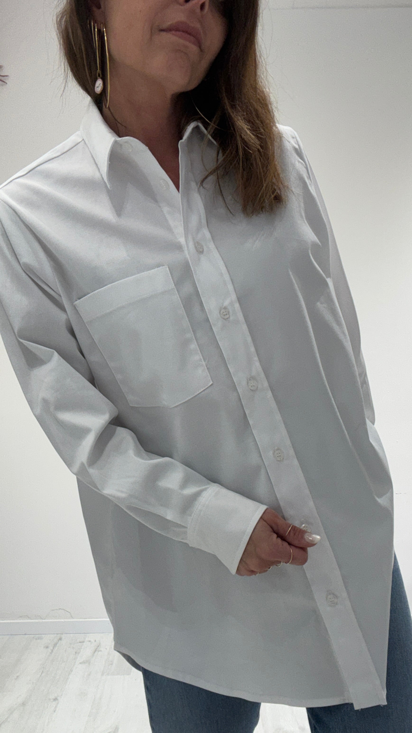 CAMICIA OVER WHITE SAND