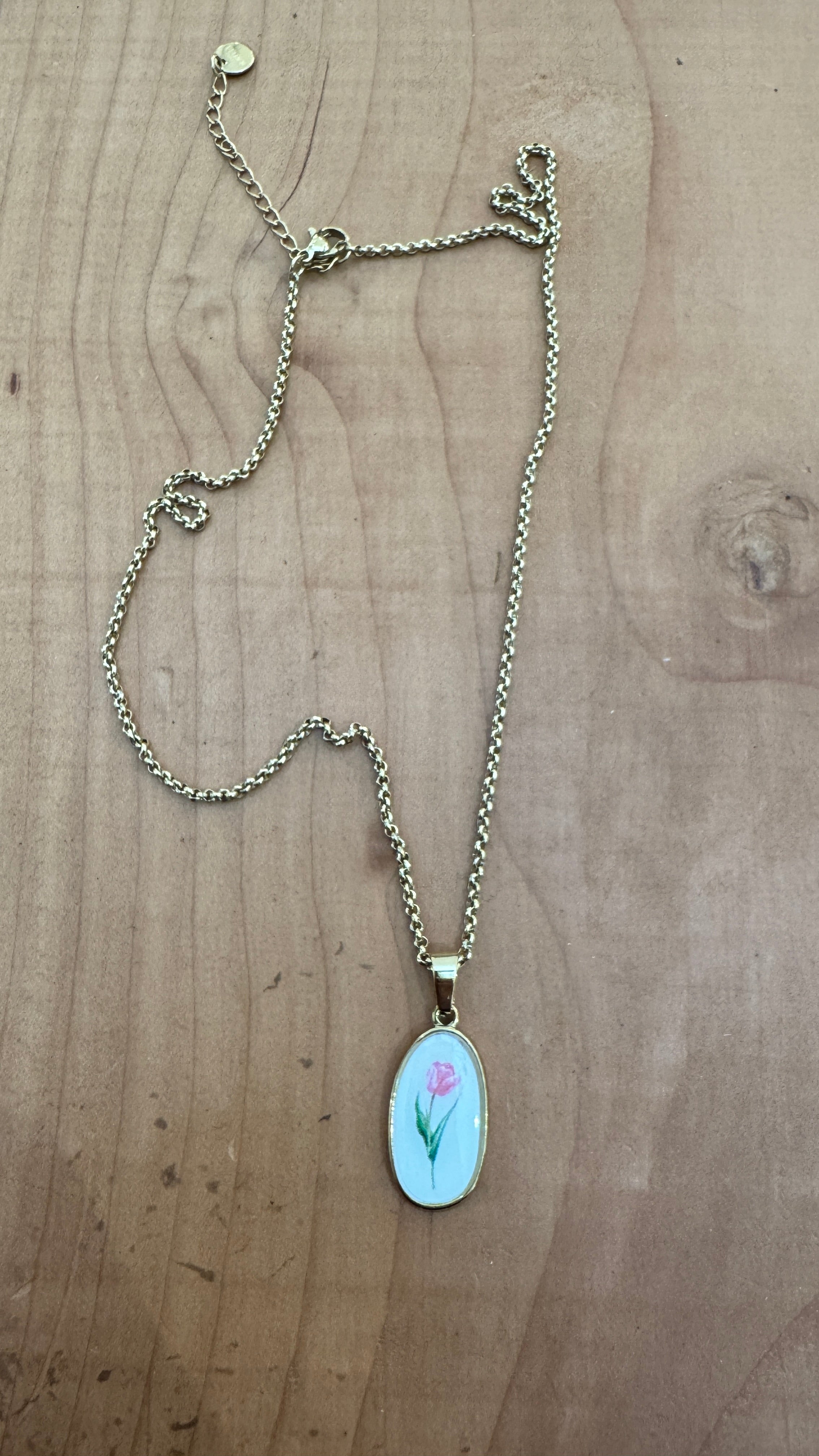 collana TULIPANO ROSA