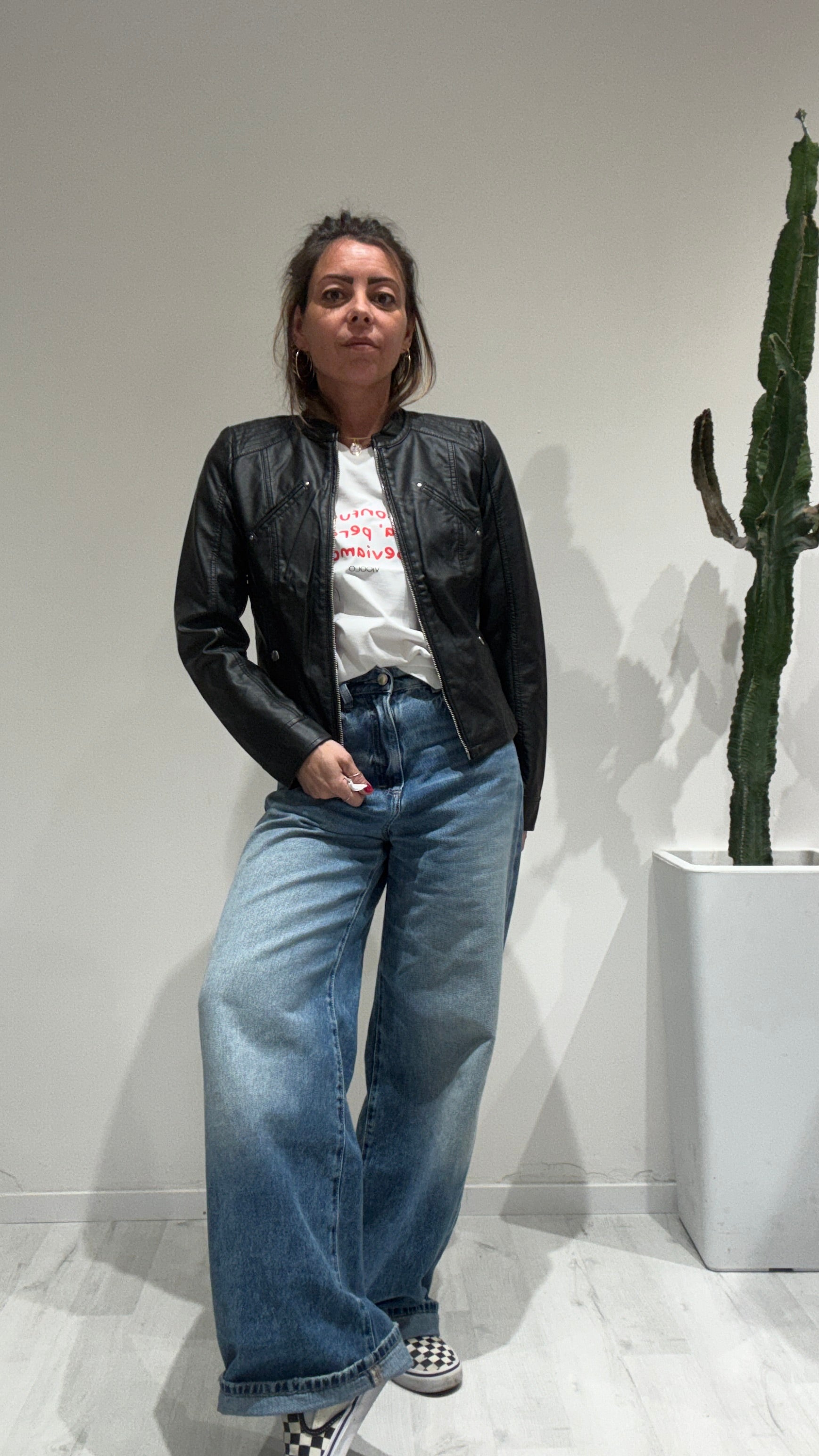 BIKER ECOPELLE VERO MODA
