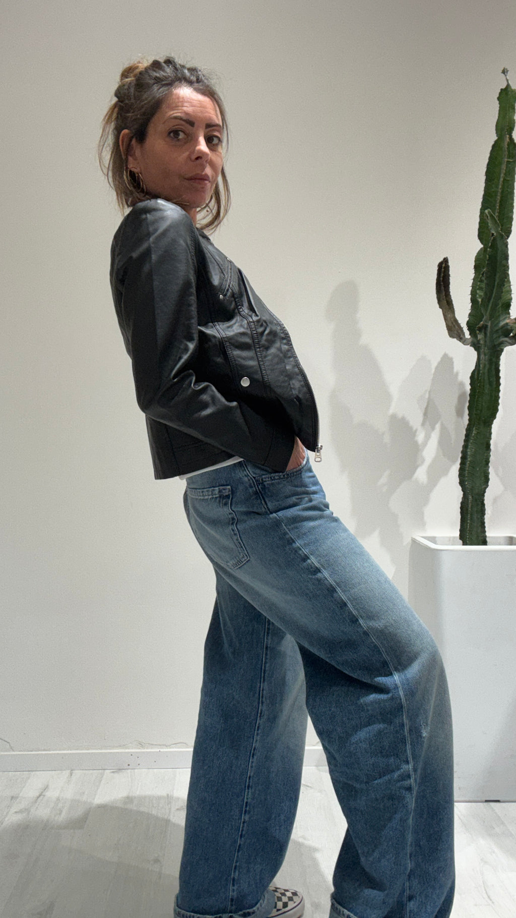 BIKER ECOPELLE VERO MODA