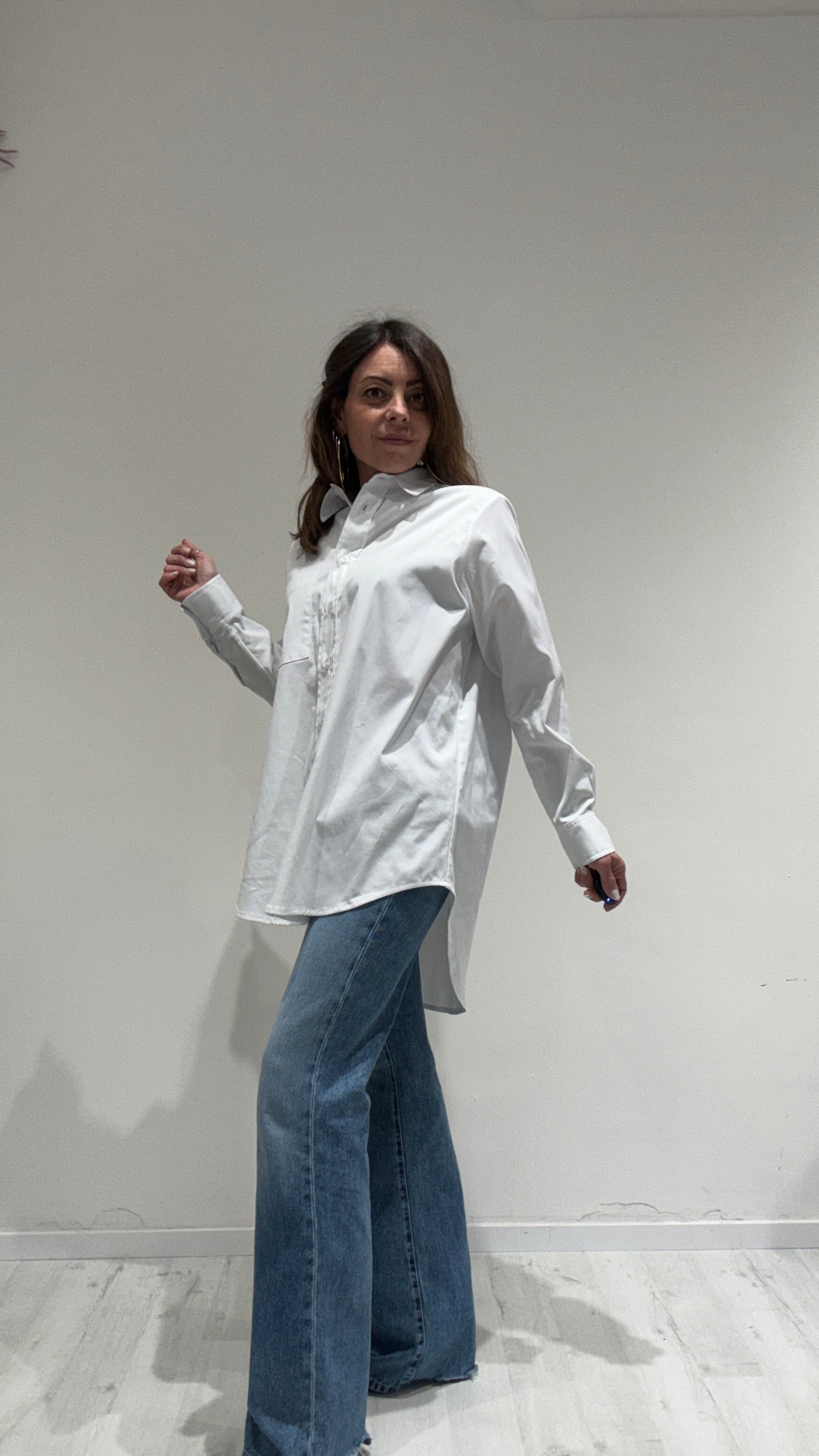 CAMICIA OVER WHITE SAND