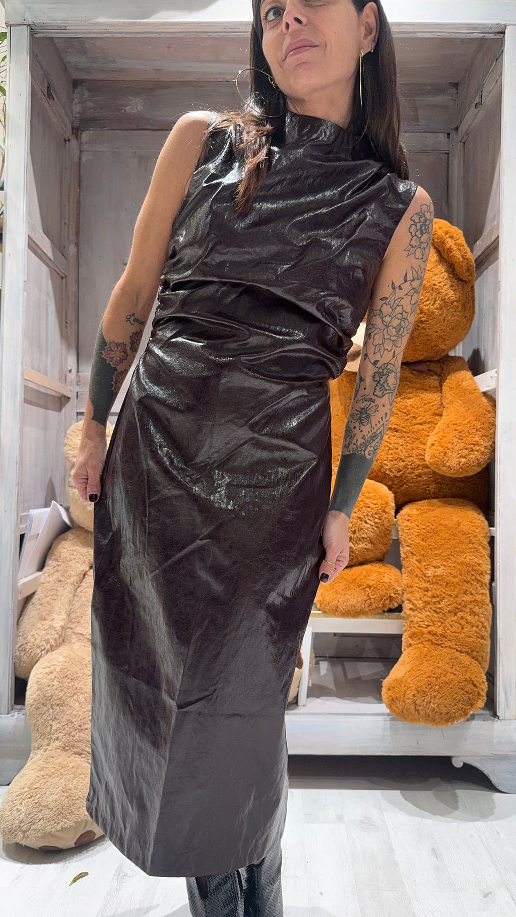 Vestito Similpelle Glamorous