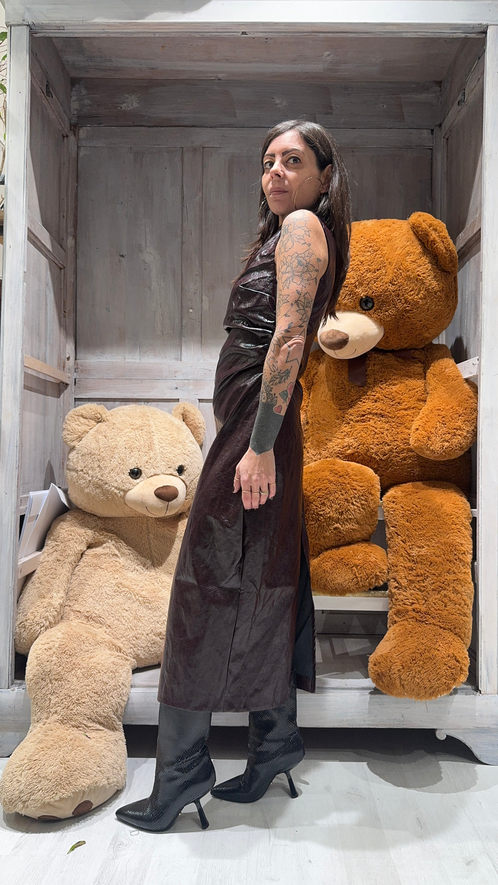 Vestito Similpelle Glamorous