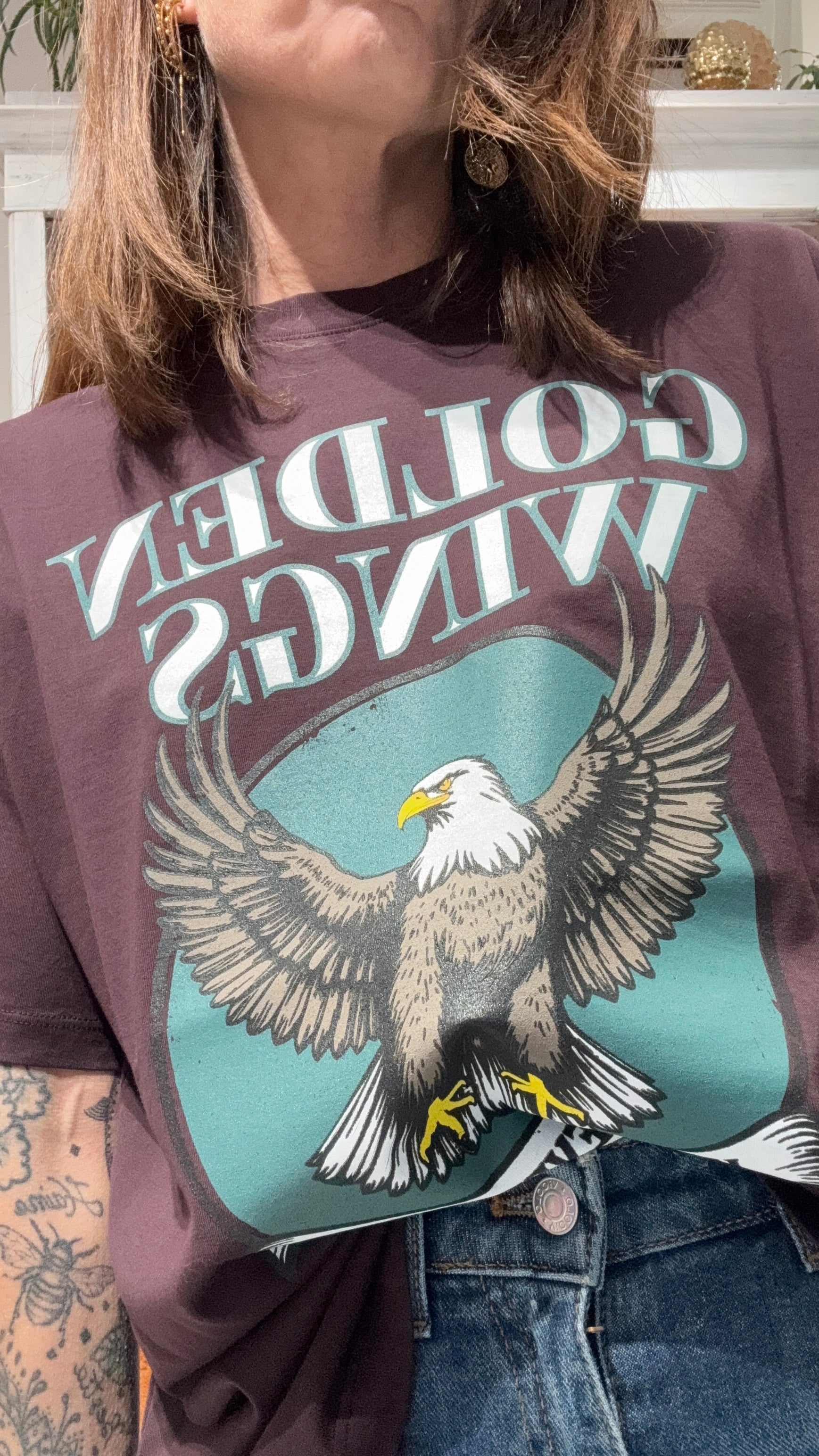 T-SHIRT CON STAMPA AQUILA