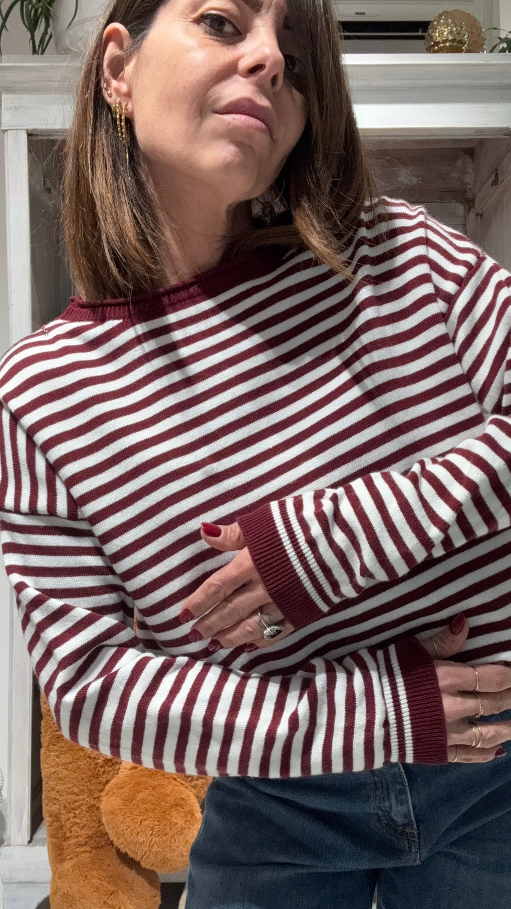 MAGLIA RIGHE LOVE