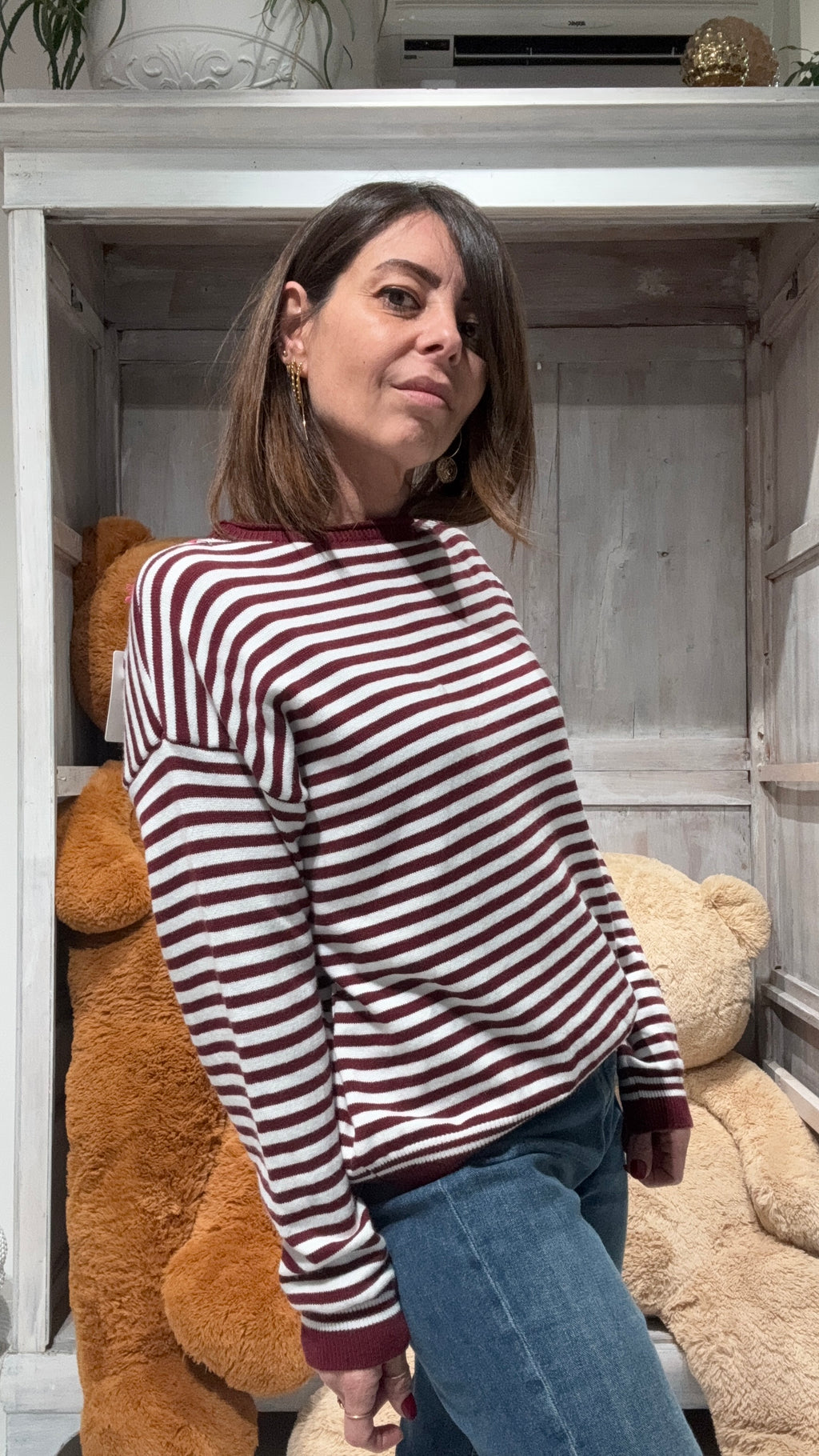 MAGLIA RIGHE LOVE